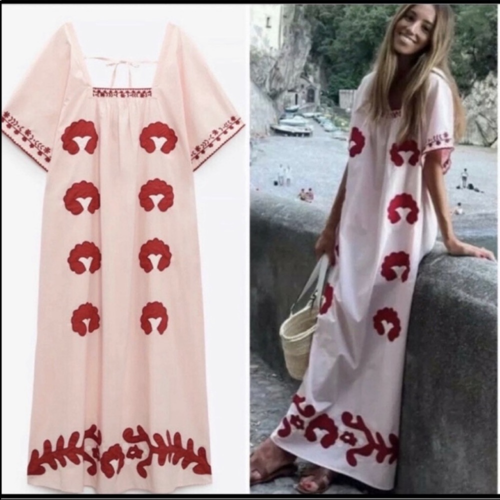 NWT Zara Limited Edition Embroidered Dress Bloggers Fav